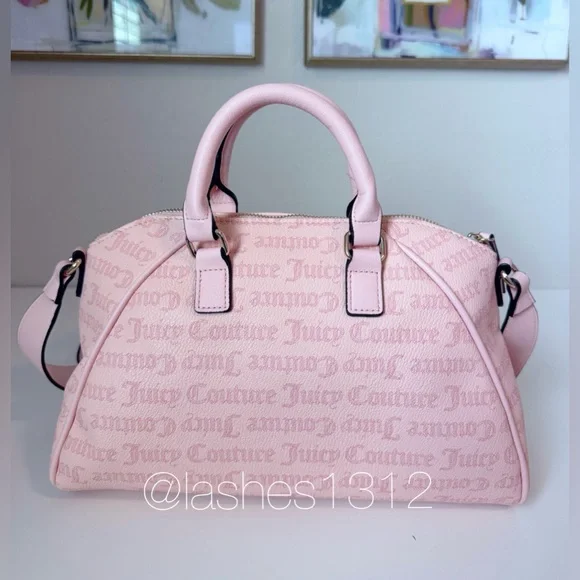 JUICY COUTURE Bag East Side West Side Satchel & Wallet Set - Pink Macaroon - Picture 5 of 12